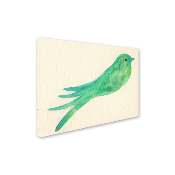 Fernanda Franco 'Pajaro Verde' Canvas Art,24x32